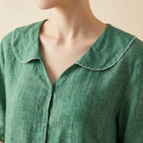 Blouse Women | Peter Pan Collar & Relaxed Summer Fit