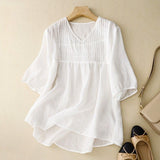 Blouse Women | Pintuck V-Neck & Smocked Waist Summer Design