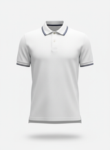 Polo T-shirt with Contrast Tipped Collar Cut