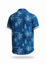 Short Sleeve Shirt with Abstract Cubana Cut
