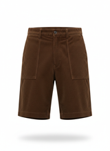 Corduroy Shorts with Straight-Leg Retro Cut