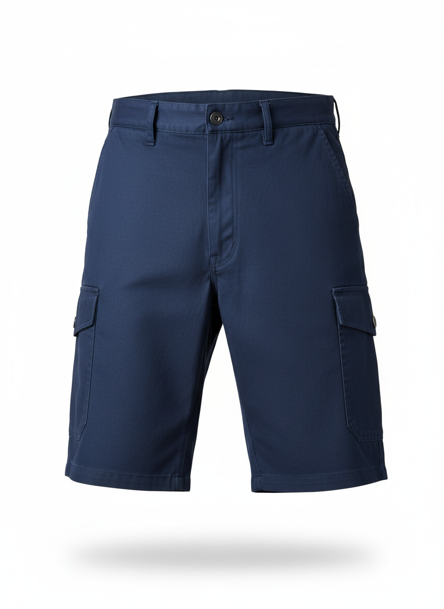 Cargo Shorts with Hidden Side Pocket Cut